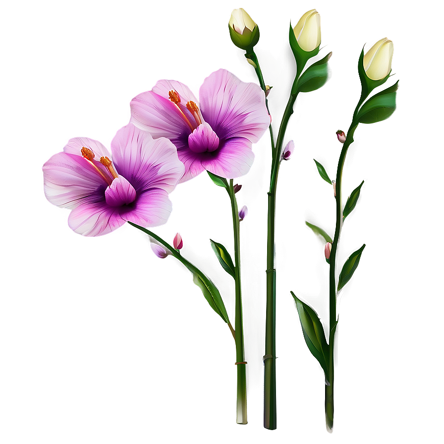 Single Stem Flower Png Olj