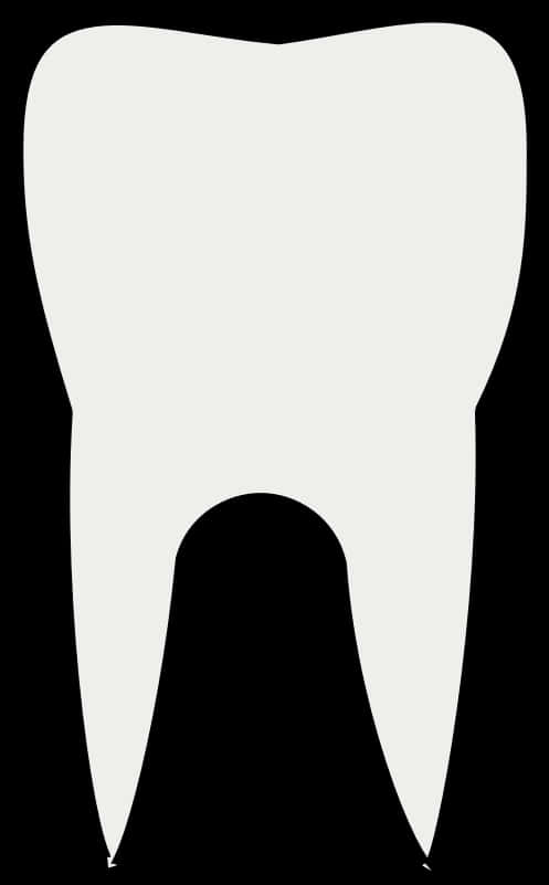 Single Tooth Icon Black Background