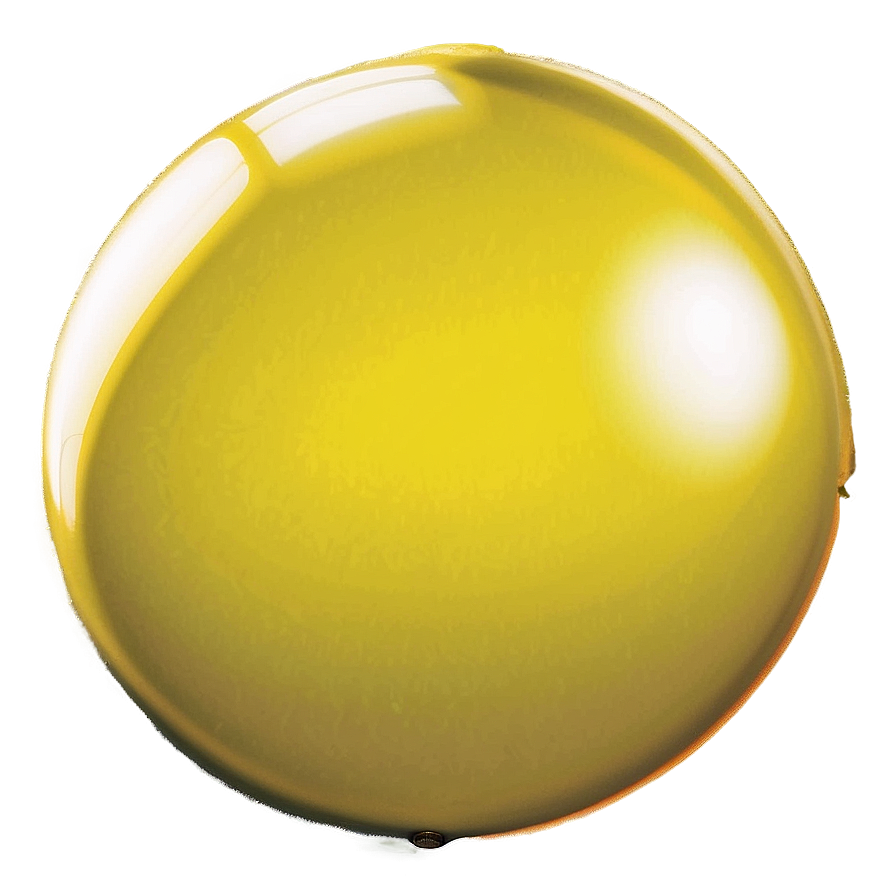 Single Yellow Balloon Png 06262024