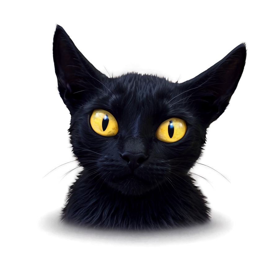 Sinister Black Cat Png 05062024