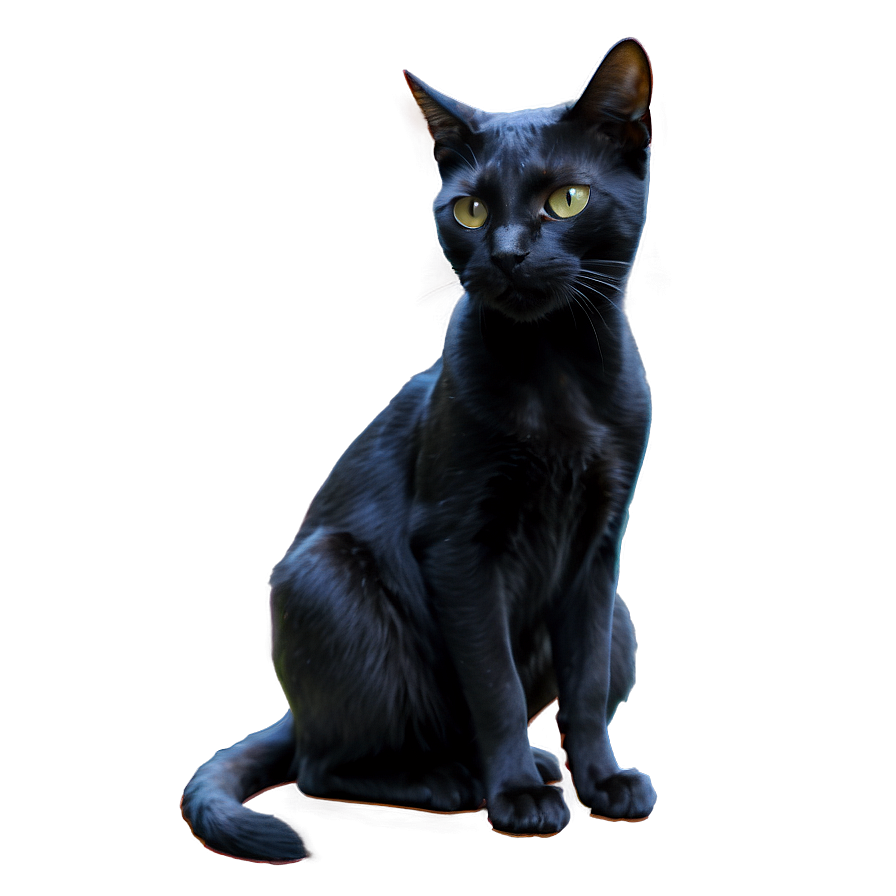 Sinister Black Cat Png 13