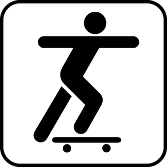 Skateboarding Pictogram