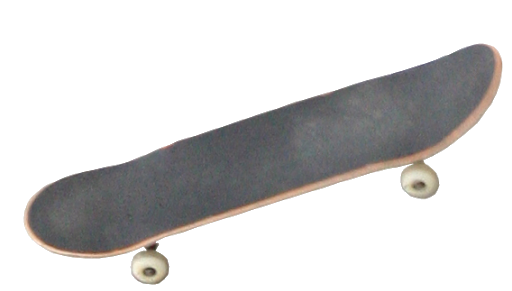 Skateboardon Teal Background