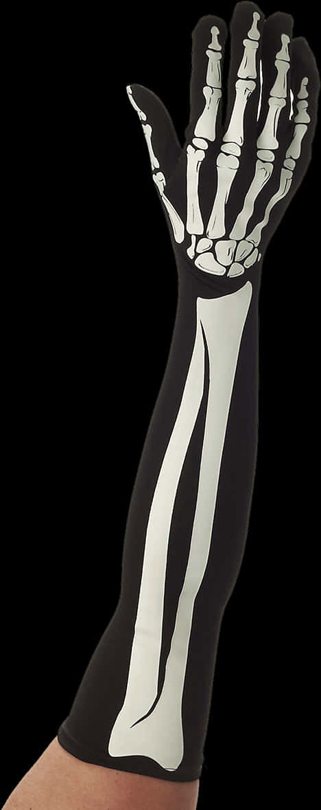 Skeleton Arm Sleeve Costume