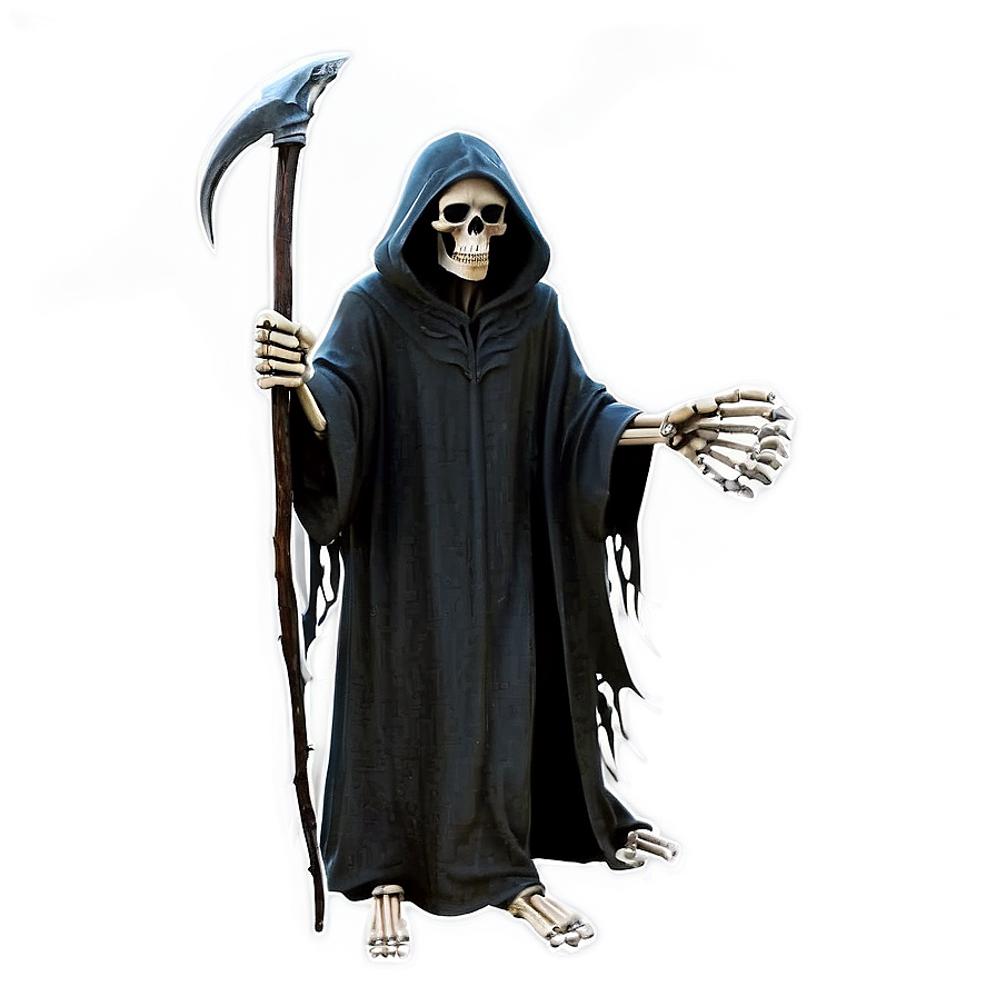 Skeleton Grim Reaper Png Uev45