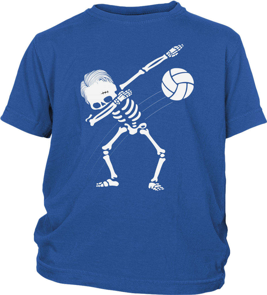 Skeleton Volleyball Graphic Tshirt