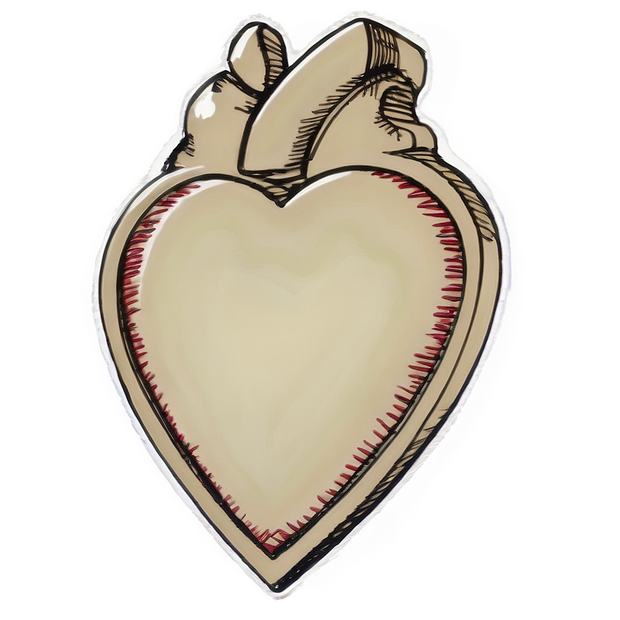 Sketch Heart Outline Png 05252024