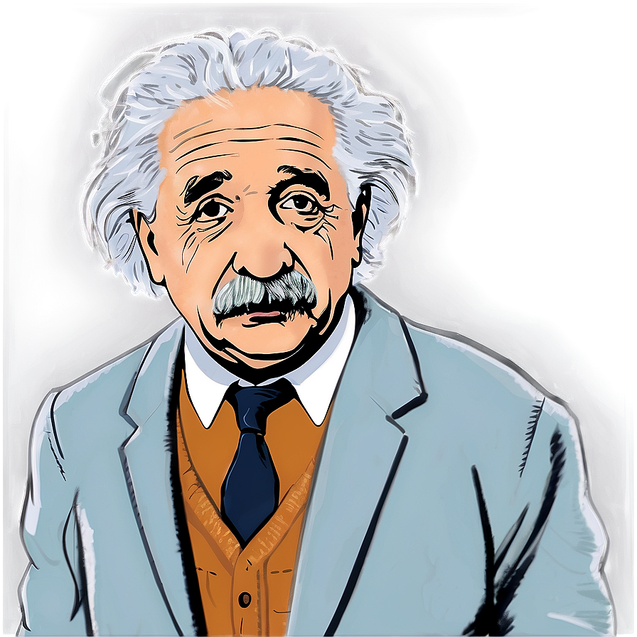 Sketch Of Albert Einstein Png Wpi5