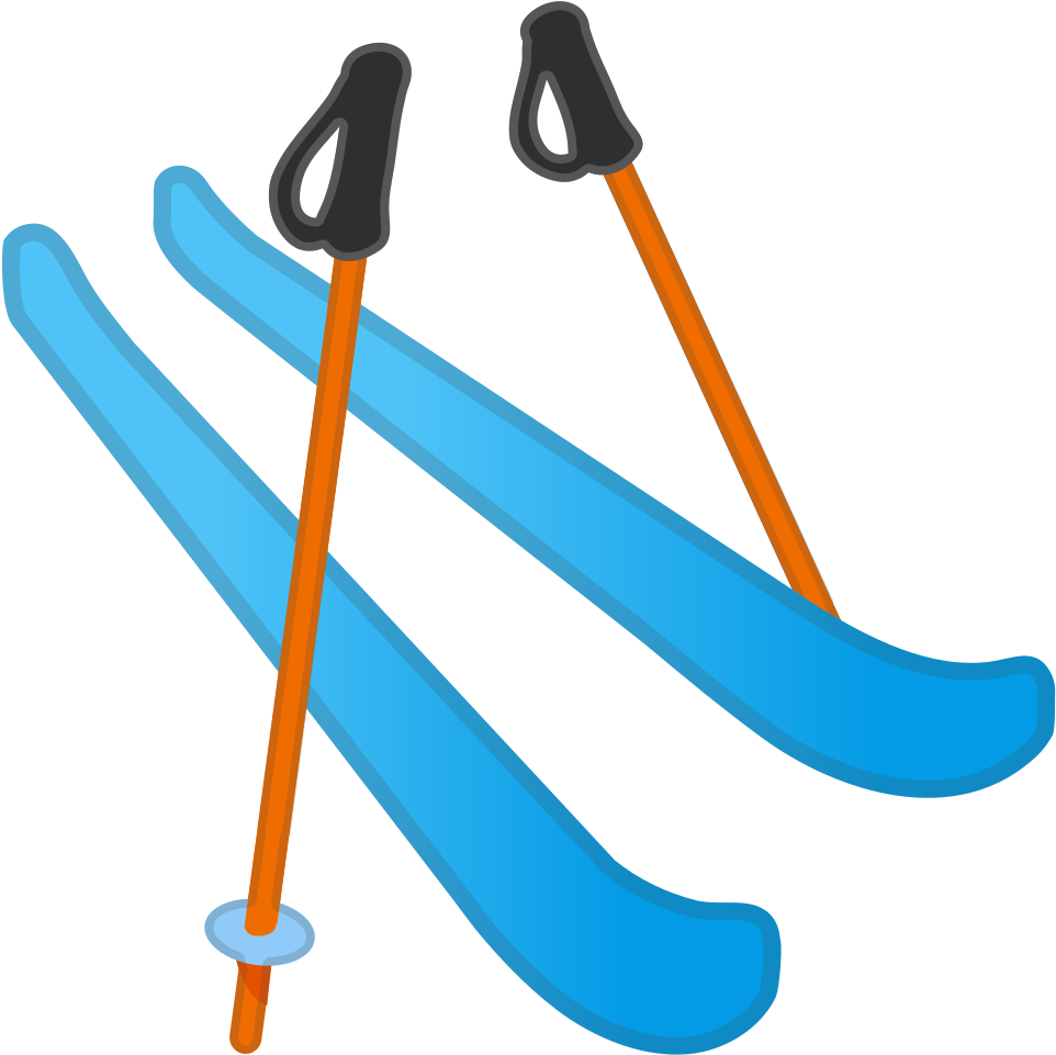 Ski Equipment Vector Illustration