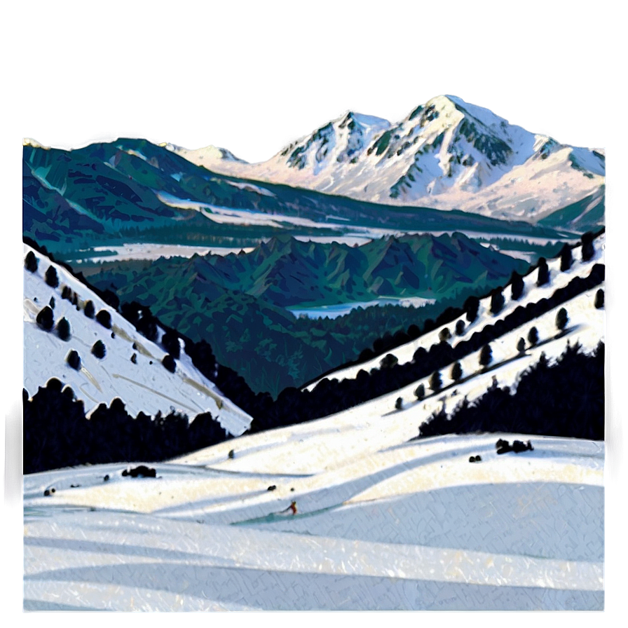 Ski Resort Snow Landscape Png 69