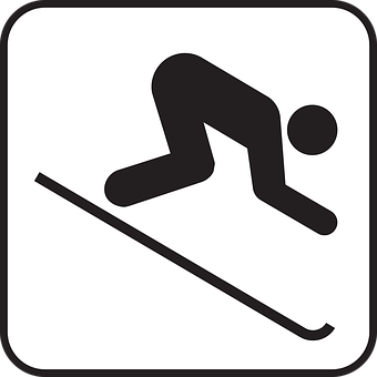 Skiing Symbol Icon