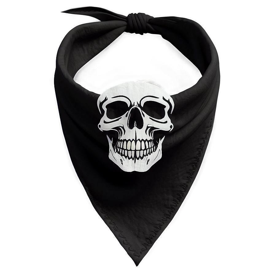 Skull Black Bandana Png 32