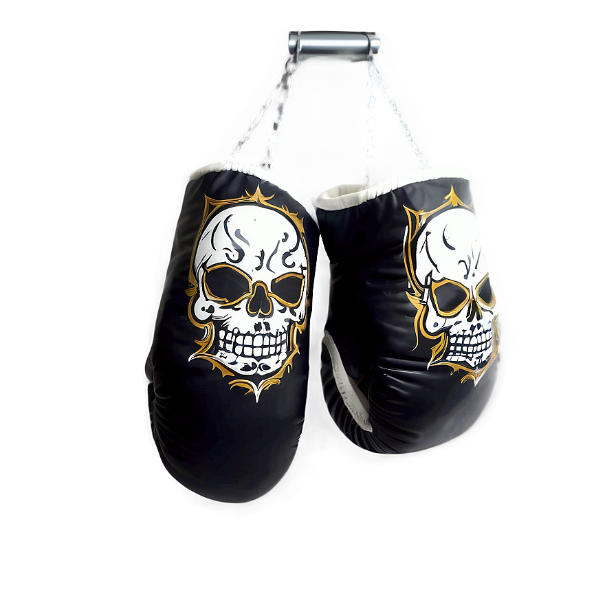 Skull Design Boxing Gloves Png Rgs