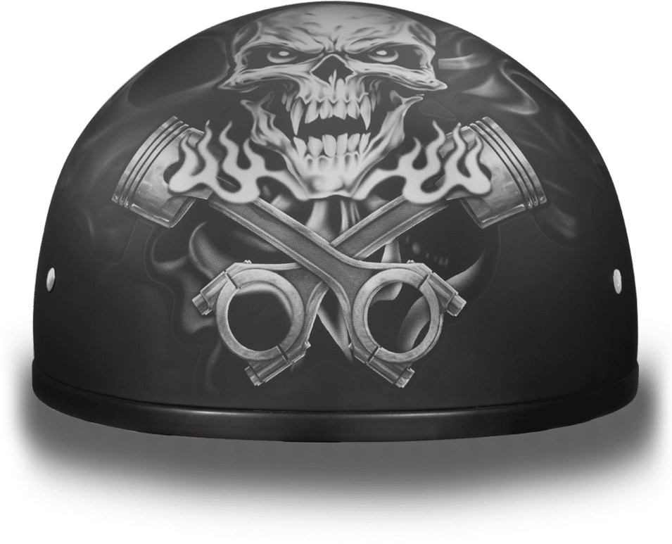 Skull Flame Motorcycle Helmet