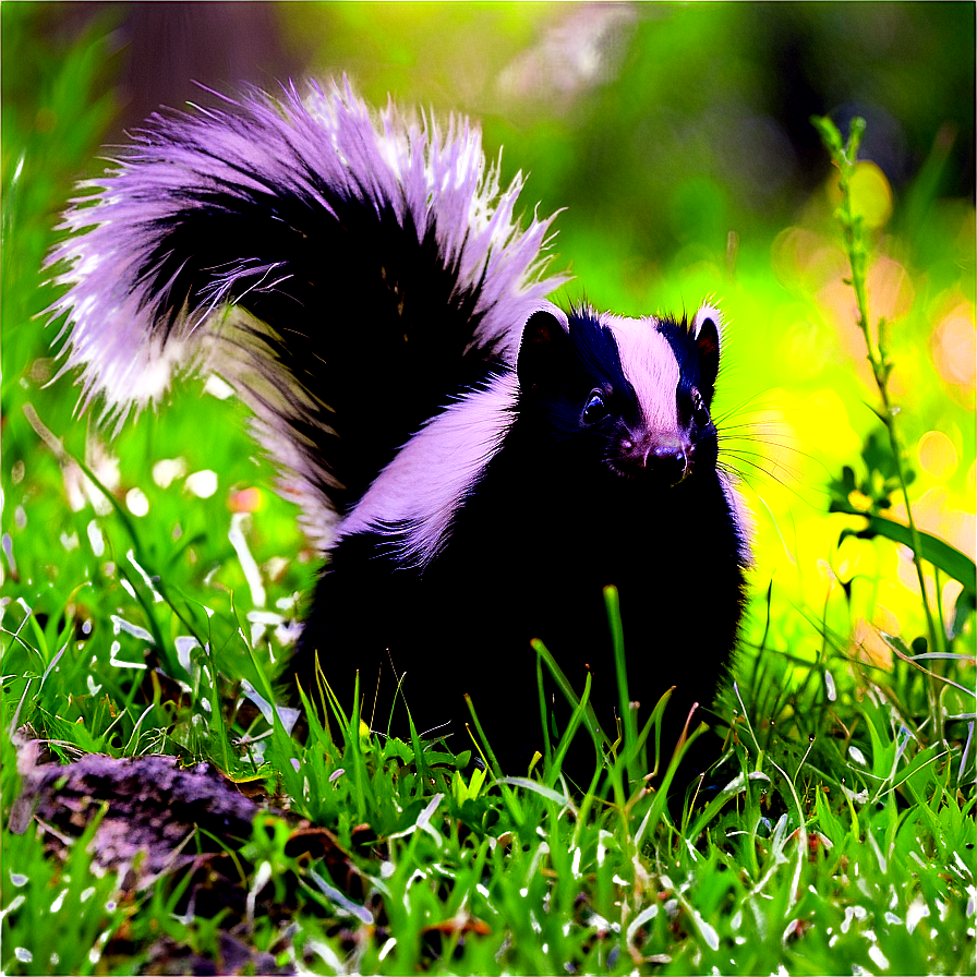 Skunk In Nature Png Hod84