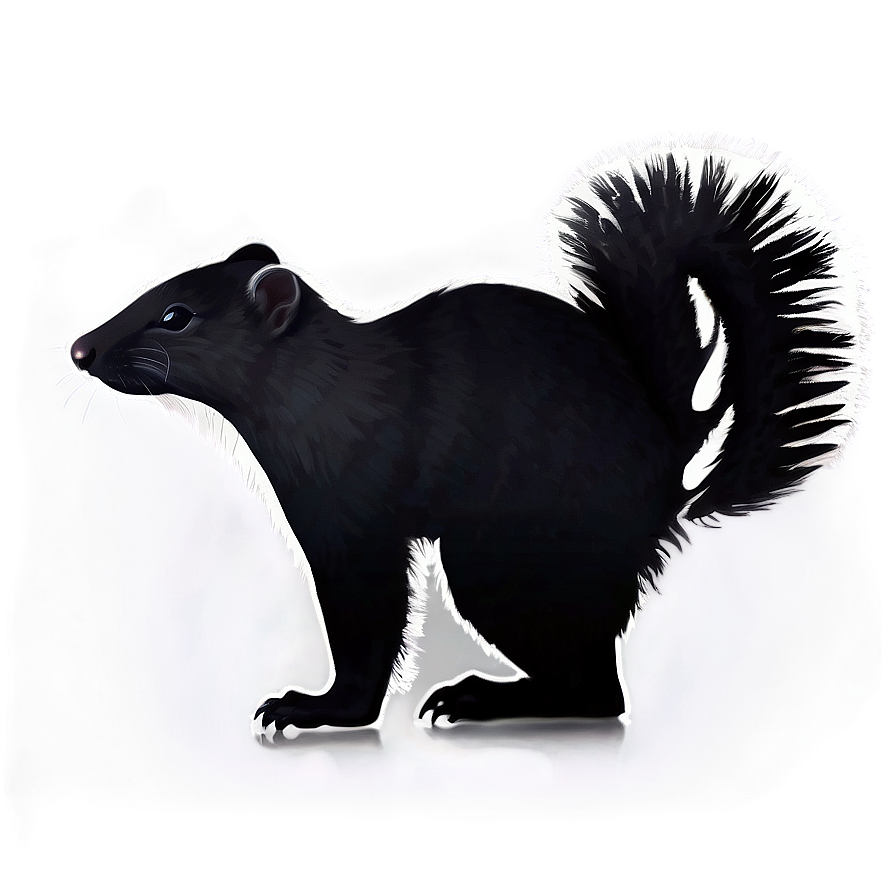 Skunk Silhouette Graphic Png Tuq