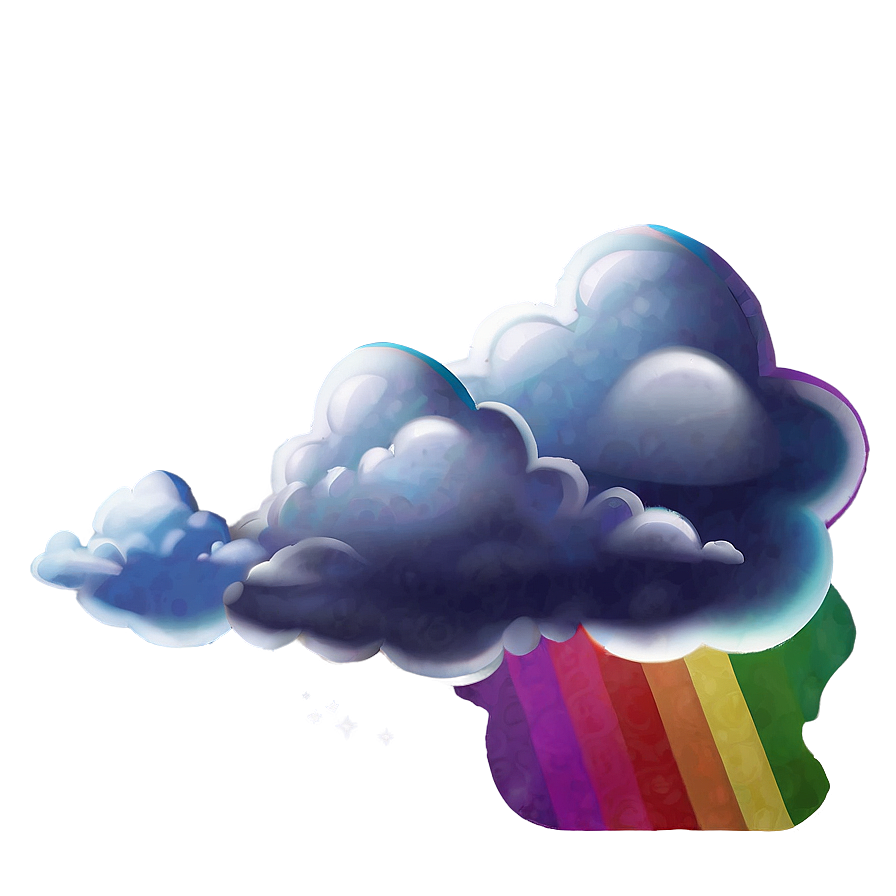 Sky With Rainbow Png Efy39