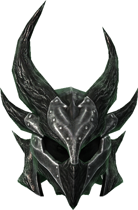 Skyrim Daedric Helmet Graphic