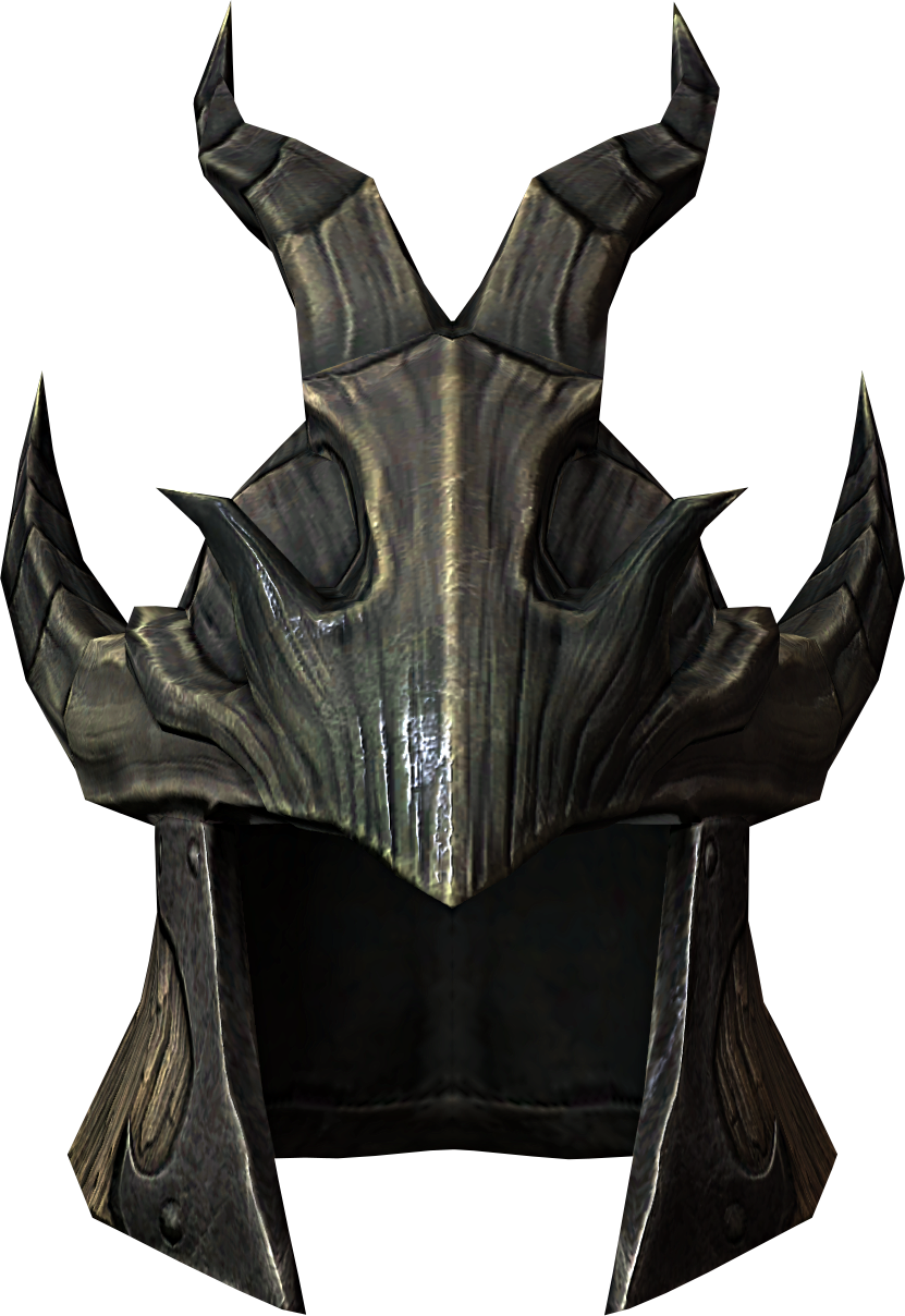 Skyrim Daedric Helmet3 D Render