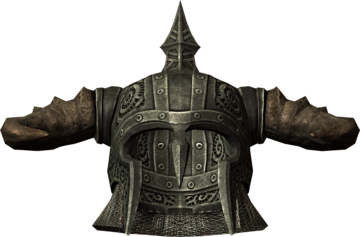 Skyrim Iron Helmet3 D Model