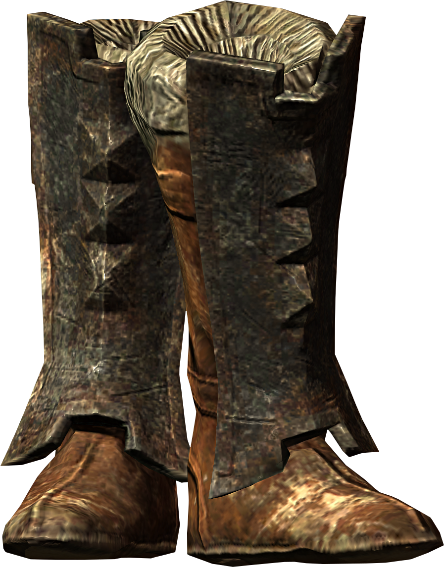 Skyrim Leather Boots3 D Model