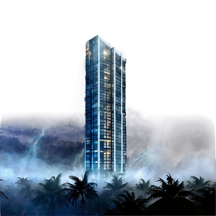 Skyscraper In Storm Png 5