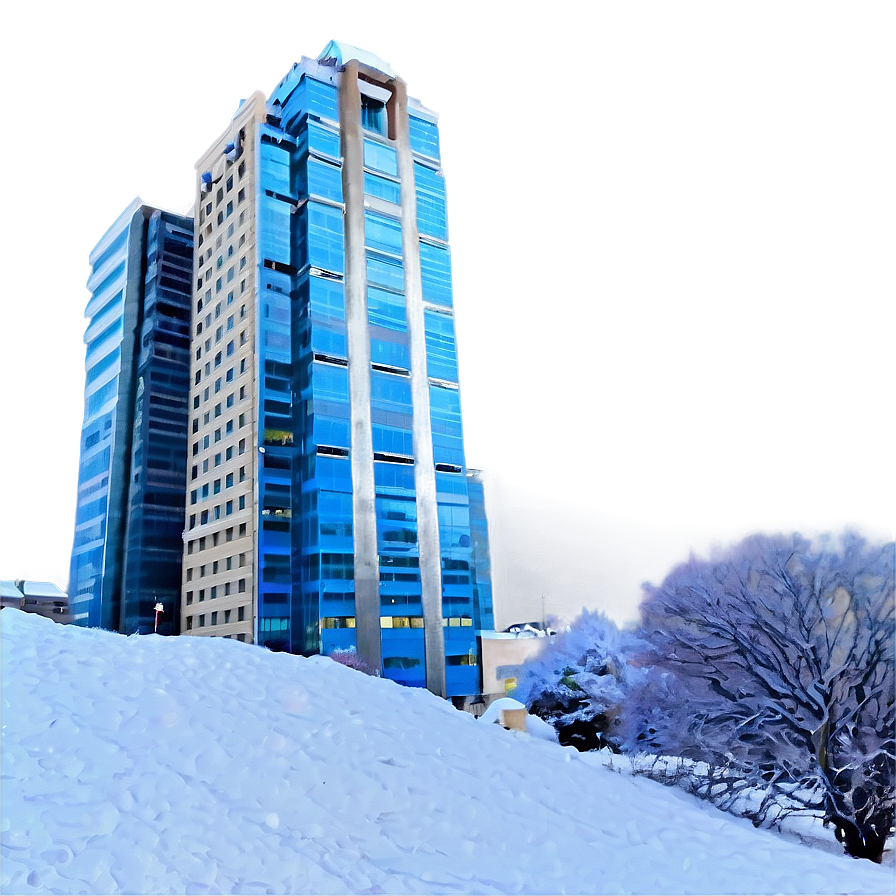 Skyscraper In Winter Png 05212024