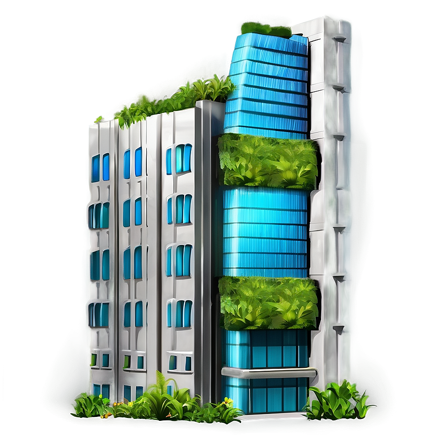 Skyscraper With Greenery Png 05212024