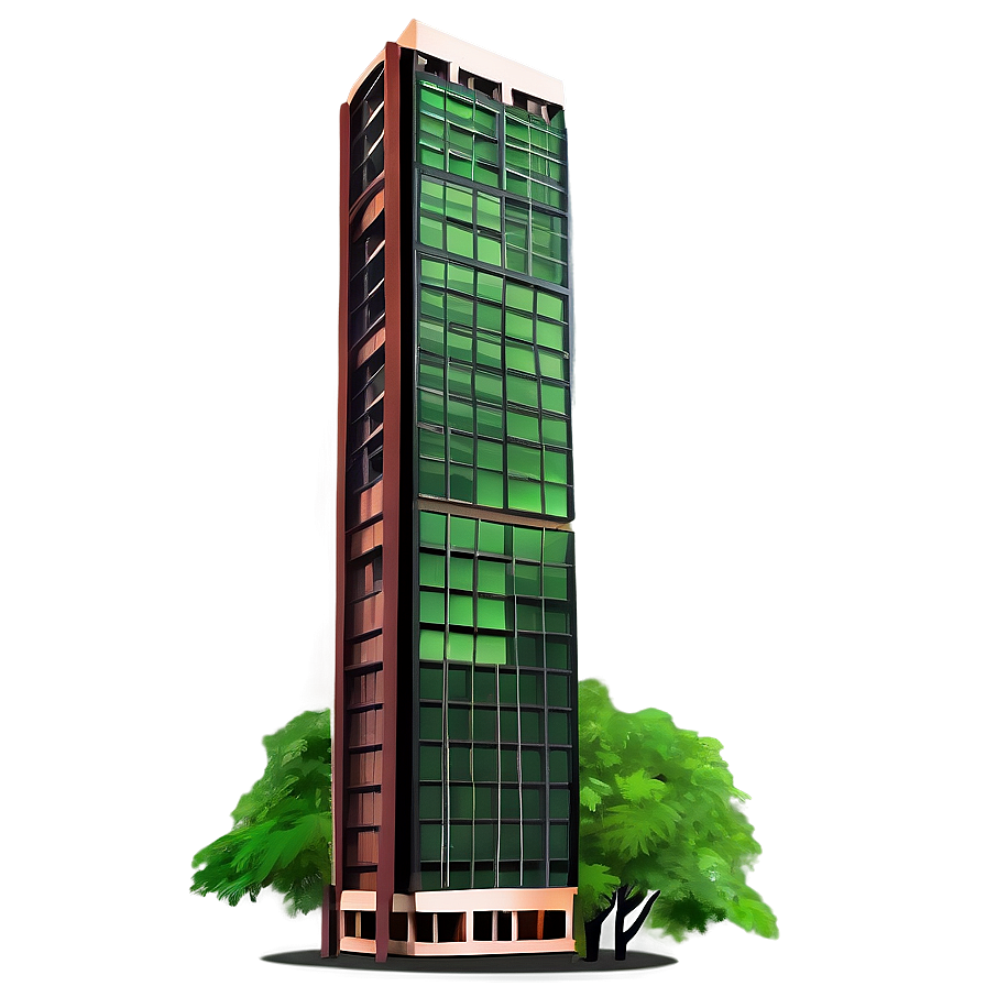 Skyscraper With Greenery Png 05212024