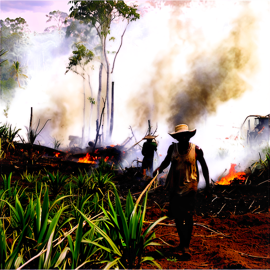 Slash And Burn Farming Impact Png Rfj23