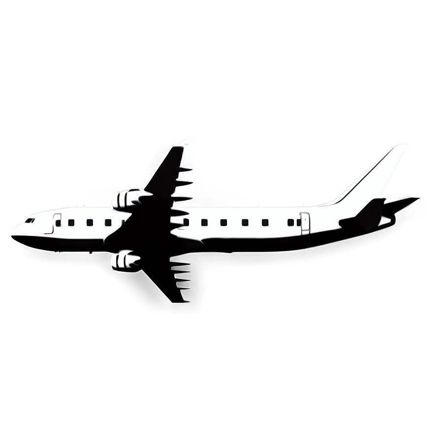 Sleek Airplane Silhouette Png 51