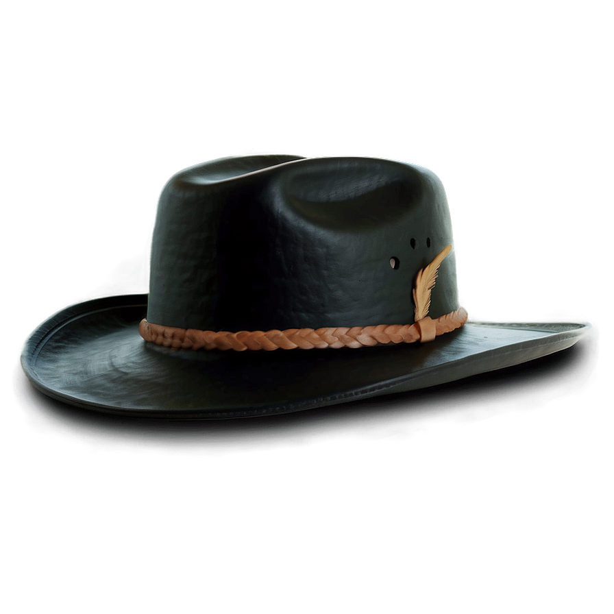 Sleek Black Cowboy Hat Png 06212024