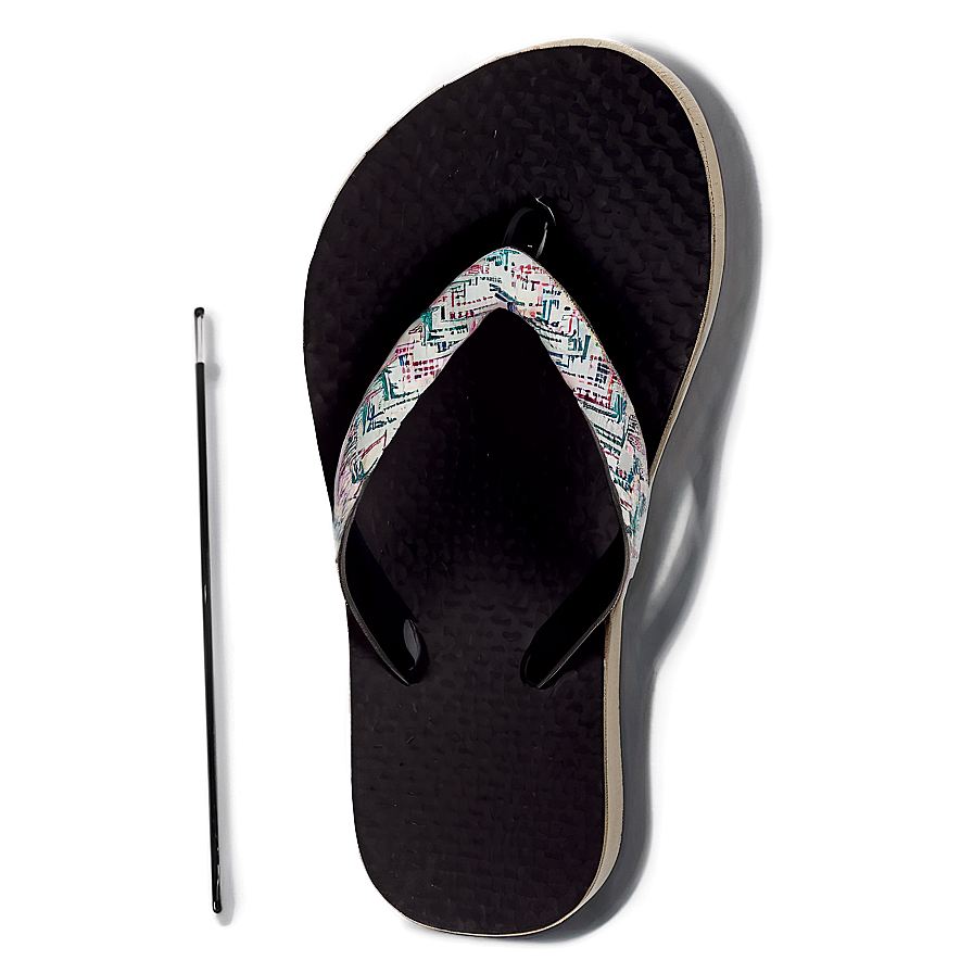 Sleek Black Flip Flop Png Flc69