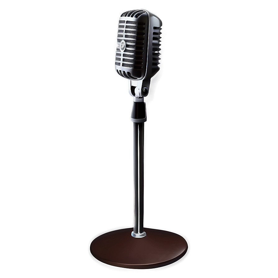 Sleek Design Microphone On Stand Png Uxn