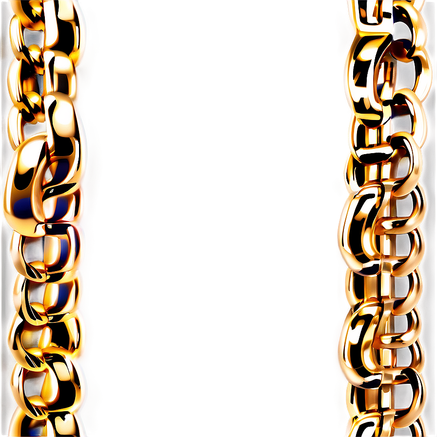 Sleek Gold Chain Png 21