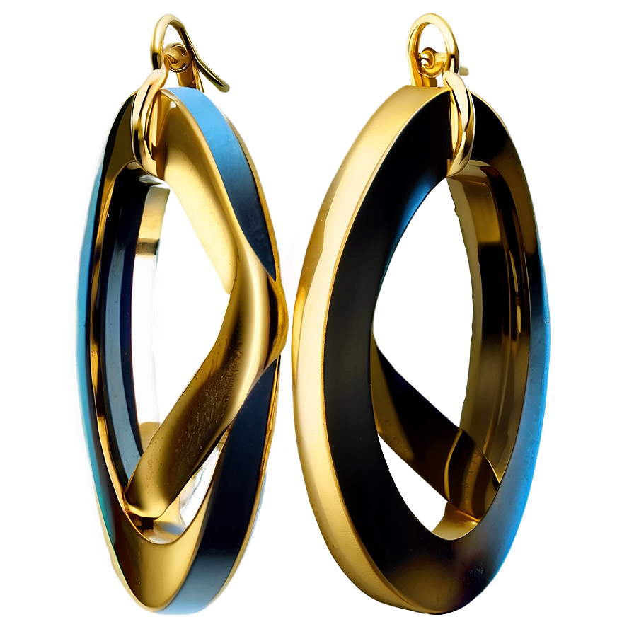 Sleek Gold Infinity Earrings Png Twy51