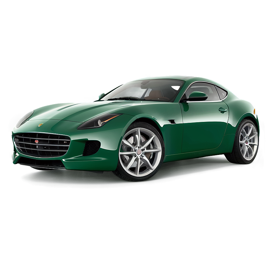 Sleek Green Sports Car Png 05062024