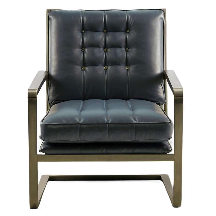 Sleek Metal Frame Armchair Png 50