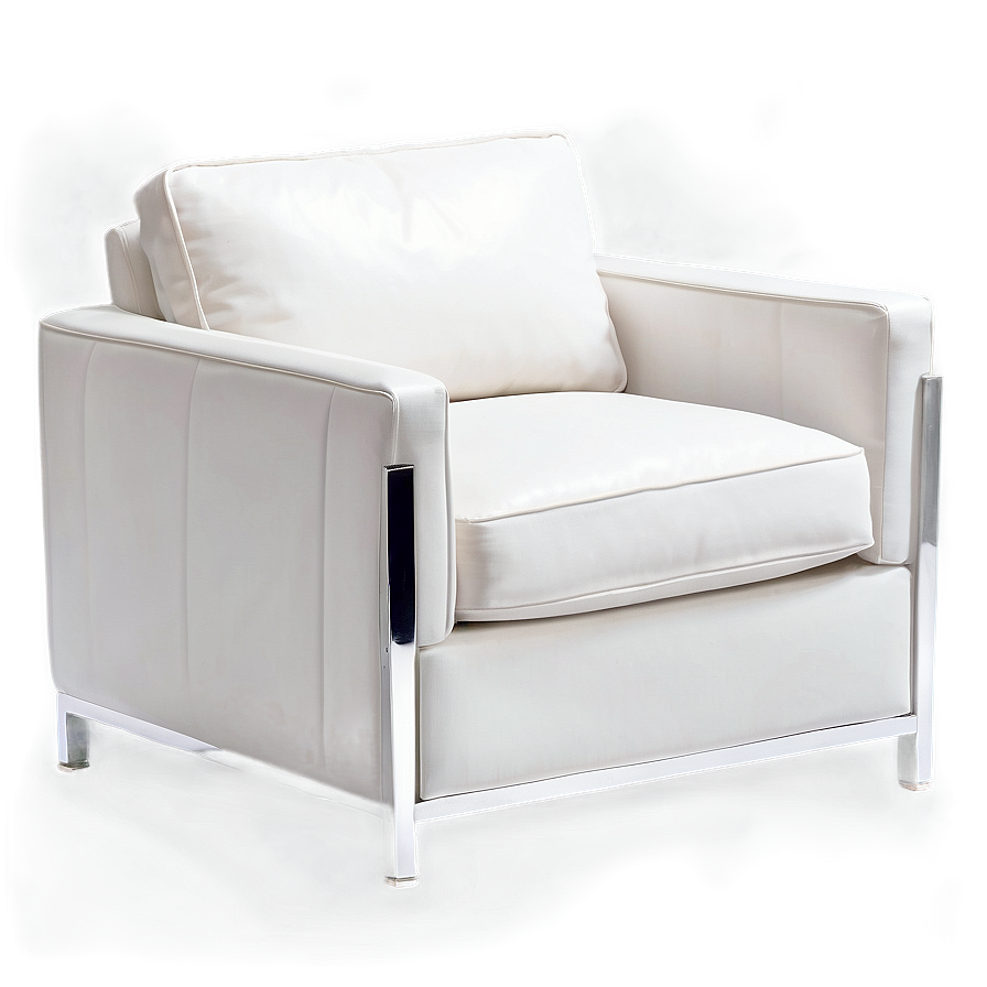 Sleek Metal Frame Armchair Png Epb