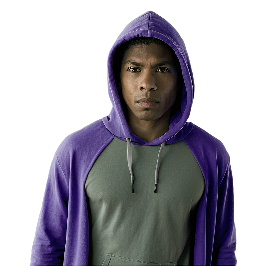 Sleek Purple Hoodie Artwork Png Jxl