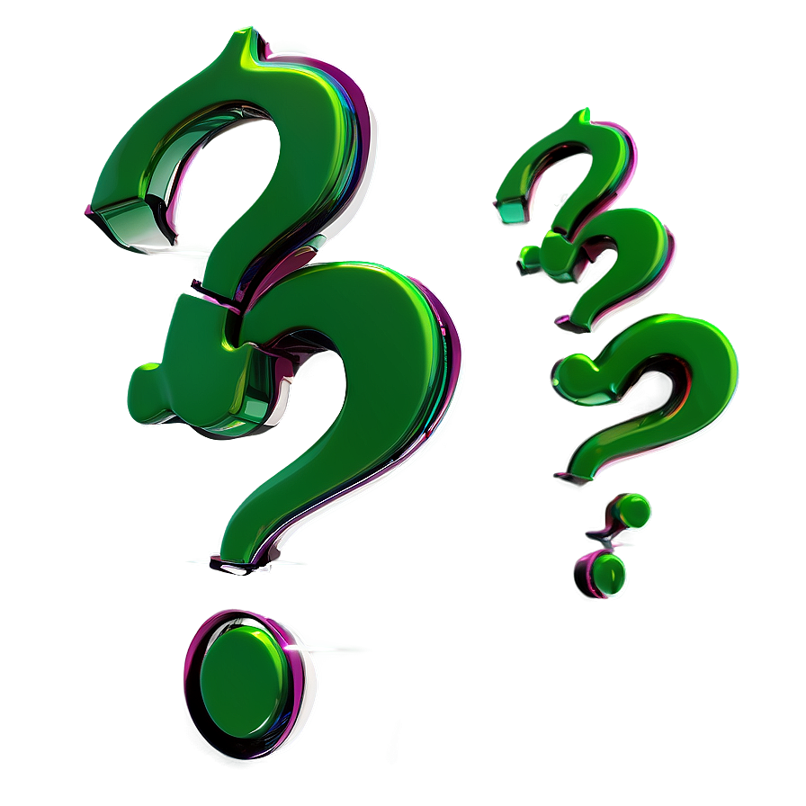 Sleek Riddler Question Mark Png 06282024