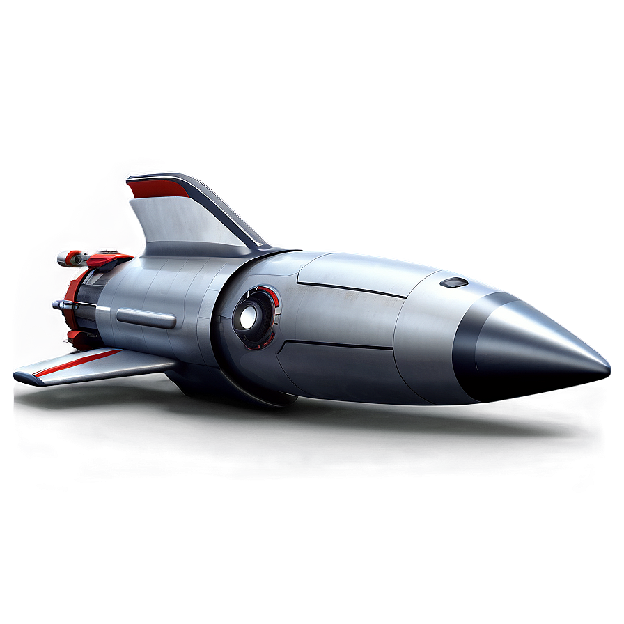 Sleek Rocketship Png 06132024