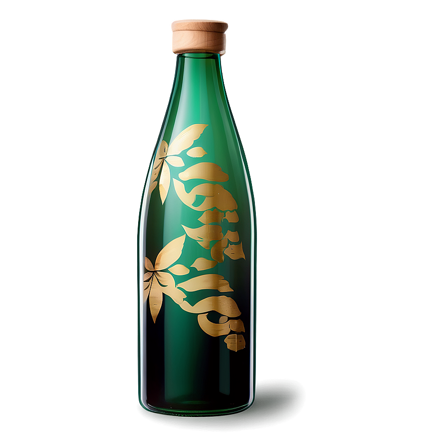 Sleek Sake Bottle Png 06132024