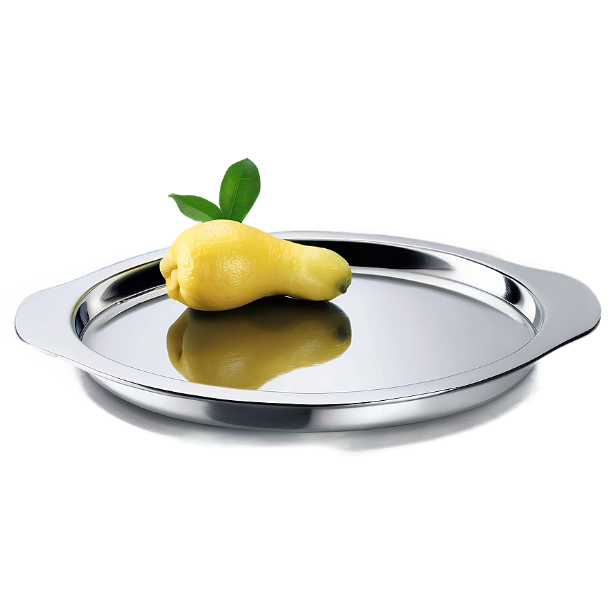 Sleek Stainless Steel Tray Png Bya