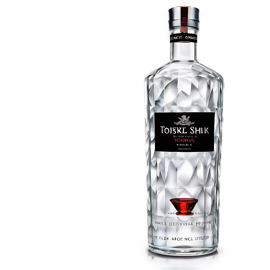 Sleek Vodka Bottle Png 63