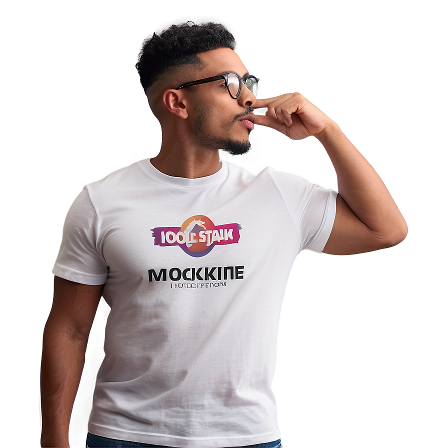 Sleek White T-shirt Mockup Png 06132024