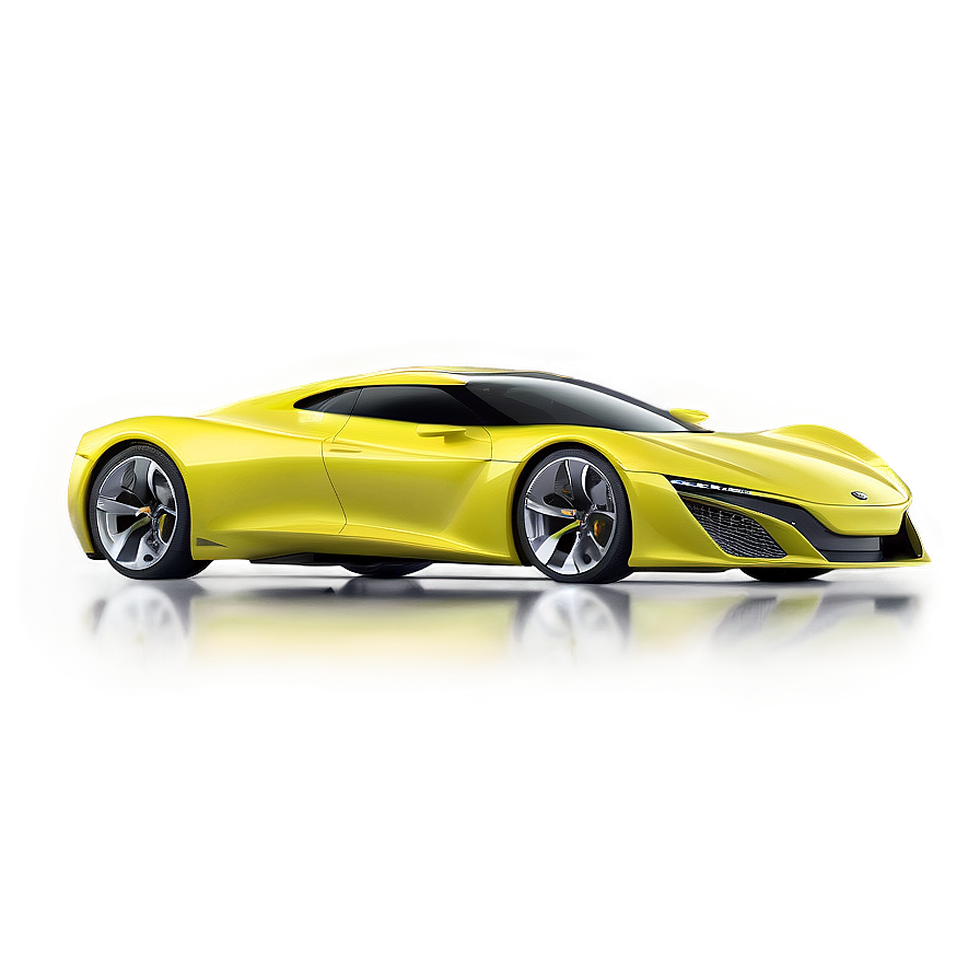 Sleek Yellow Car Model Png Erw74