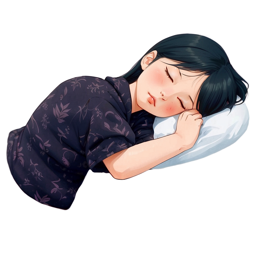 Sleeping Anime Character Png Fls