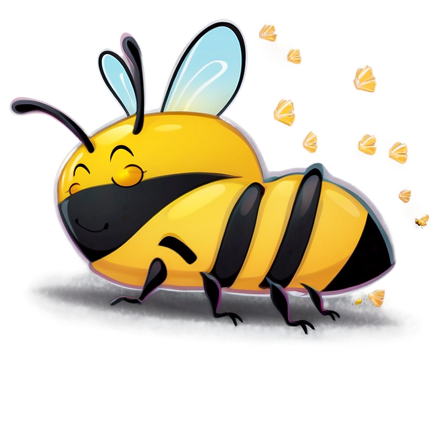 Sleeping Bee Cute Png Mpf