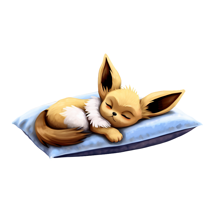 Sleeping Eevee Cute Png Qev